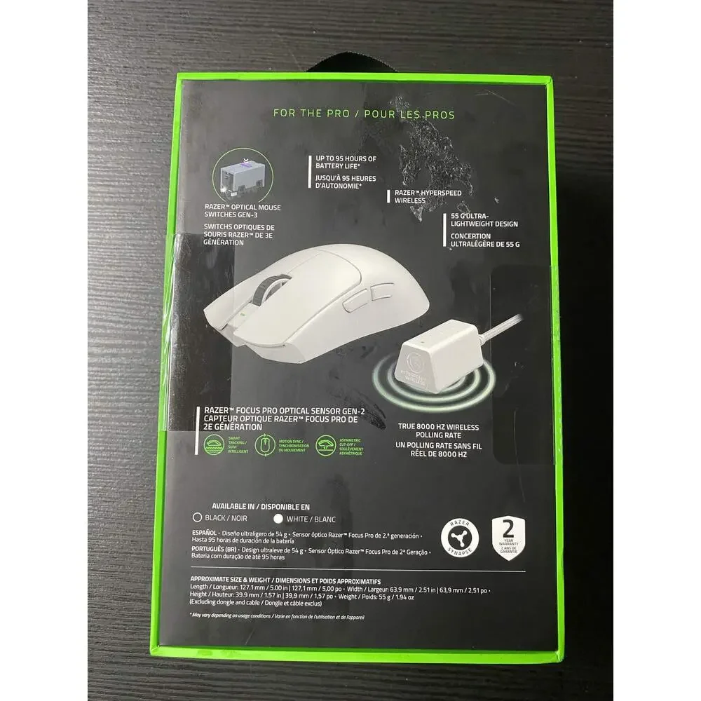 RAZER Viper V3 Pro White Edition Ultra-Lightweight Wireless Mouse (Sealed)